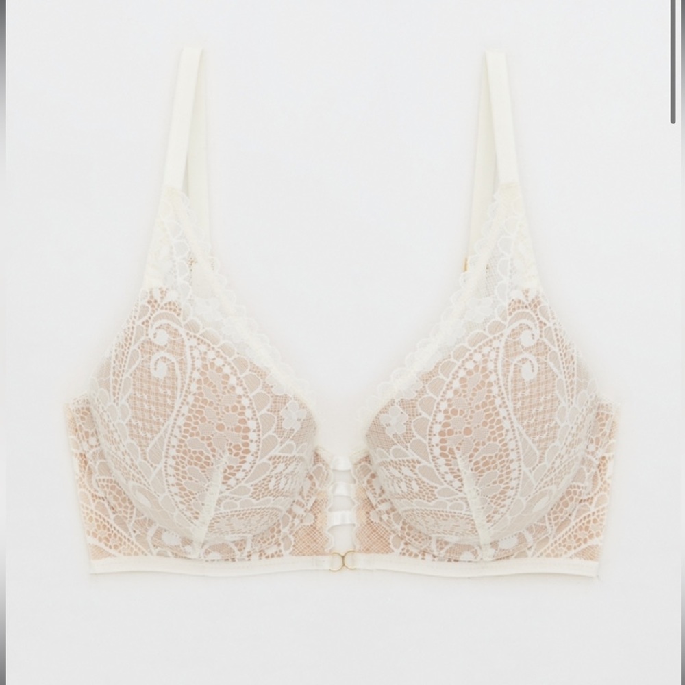 Aerie Real Power Plunge Push Up Bra